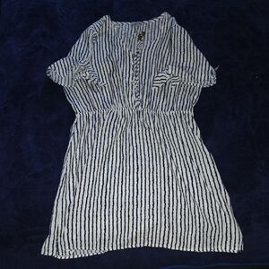 J for Justify Black and White Striped Mini Dress